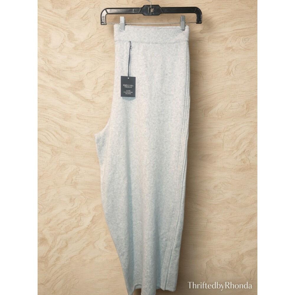 NWT Simply Vera Vera Wang Luxe Cashmere Blend Pants 2XL Light Gray